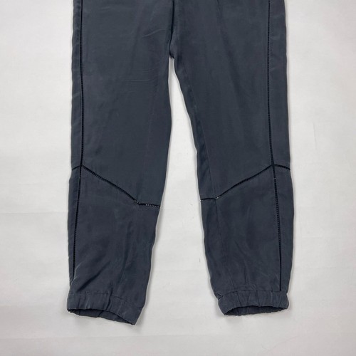 Pam & Gela 100% Silk Joggers Lace Details Pocket Elastic Waist Drawcord Women S - Picture 3 of 12
