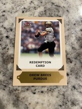 2001 FLEER ULTRA DREW BREES AUTO REDEMPTION CARD UNREDEEMED ROOKIE HOF RARE!!!