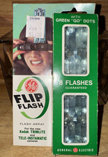 Vintage GE Flip Flash CG-38A Kodak Trimlite  Tele-Instamatic 8 Flashes Made USA