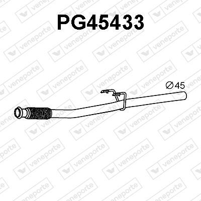 Tuyau d'échappement Peugeot 206 3 5 portes berline et break SW 1.4HDi