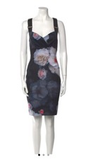 $295 Ted Baker Floral Dress Black  Size 1
