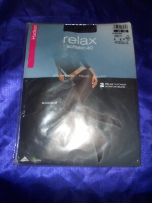 HUDSON RELAX SOFTSKIN 40 den blickdichte Strumpfhose Gr. 38-40 schwarz OVP
