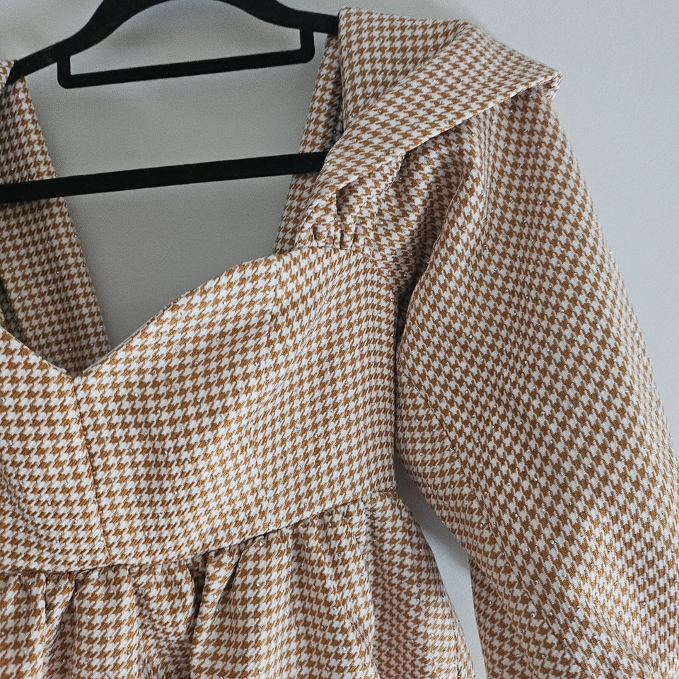 Asos LUXE Babydoll Puff Sleeve Big Bow Babydoll Dress UK 8 eBay