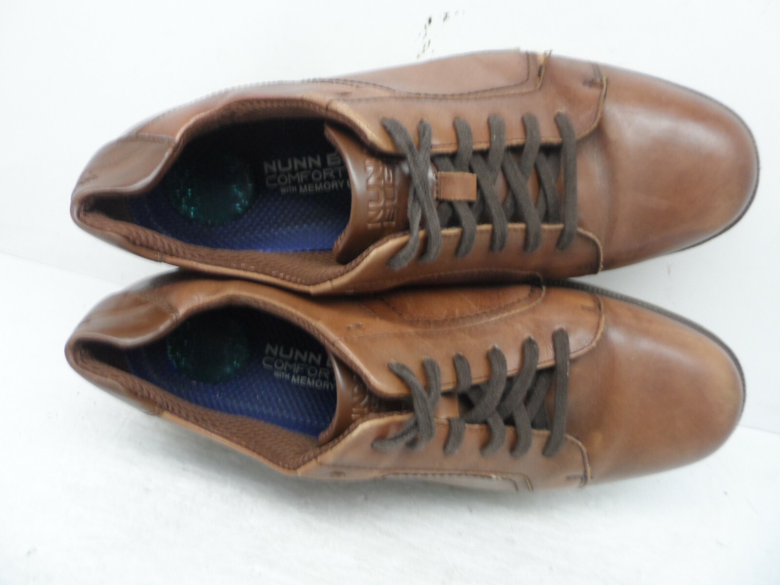 Nunn Bush Men's Lace-Up Mayfield Street Casual Shoes Brown Leather Size ...