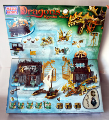 Mega Bloks Dragons Krystal Wars Set 9867 Vorgan War Chest -AS-IS