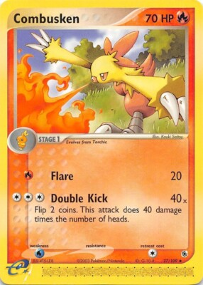 COMBUSKEN 27/109 - NON-HOLO - EX Ruby and Sapphire - e-READER