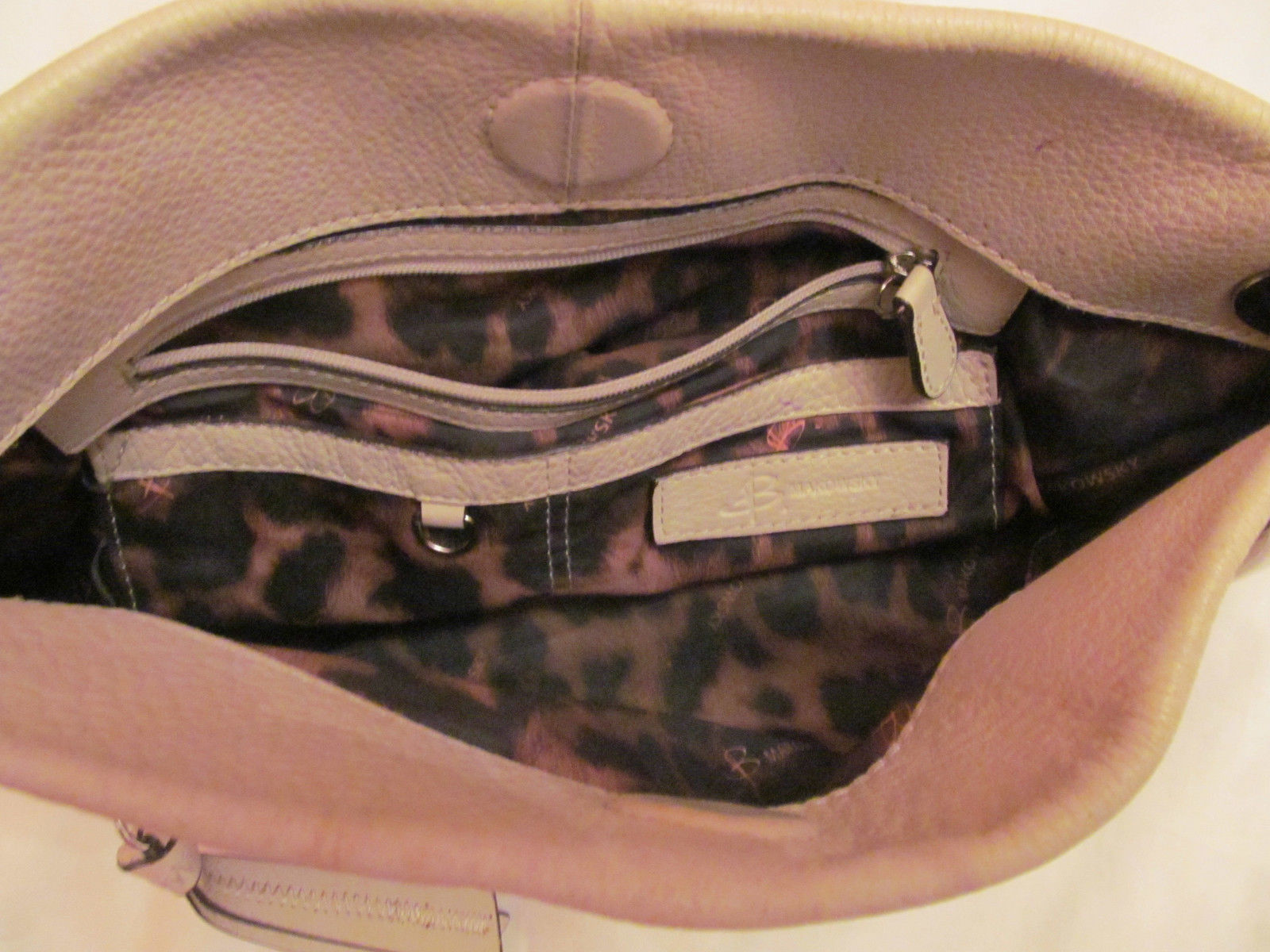 B MAKOWSKY buttery  metallic python print patchwo… - image 4