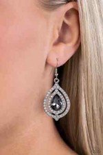 Paparazzi LETS GLOW, GIRLS silver earrings