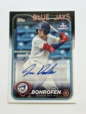 2024 Topps Pro Debut Jace Bohrofen Auto #PD-143 Toronto Blue Jays Prospect
