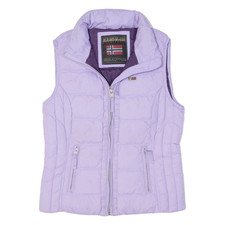 Napapijri Womens Puffer Gilet Purple Down S