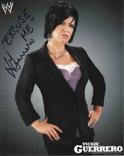 VICKIE GUERRERO Signed 8x10 Photo IN PERSON Autograph with BCW Toploader