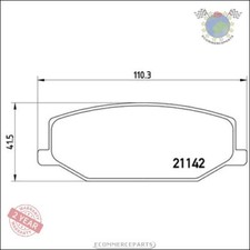 Kit Bremsbeläge Brembo Vorderachse für SUZUKI SAMURAI SUPER SJ413 SJ410 JIMNY  D