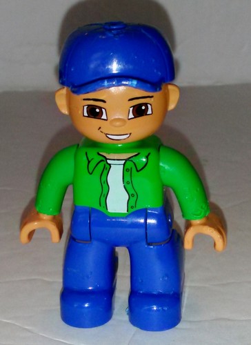 Lego Ville DUPLO Ersatz MAN grünes Hemd Zoo Autowäsche 47394pb0087