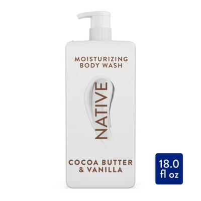 Native Moisturizing Body Wash for Women & Men - 24hr Hydration，18 fl oz