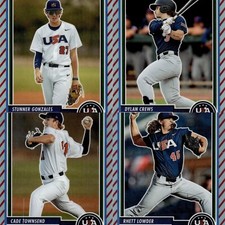 2023 Panini Stars & Stripes USA Baseball Stripes Parallel Pick Complete Your Set