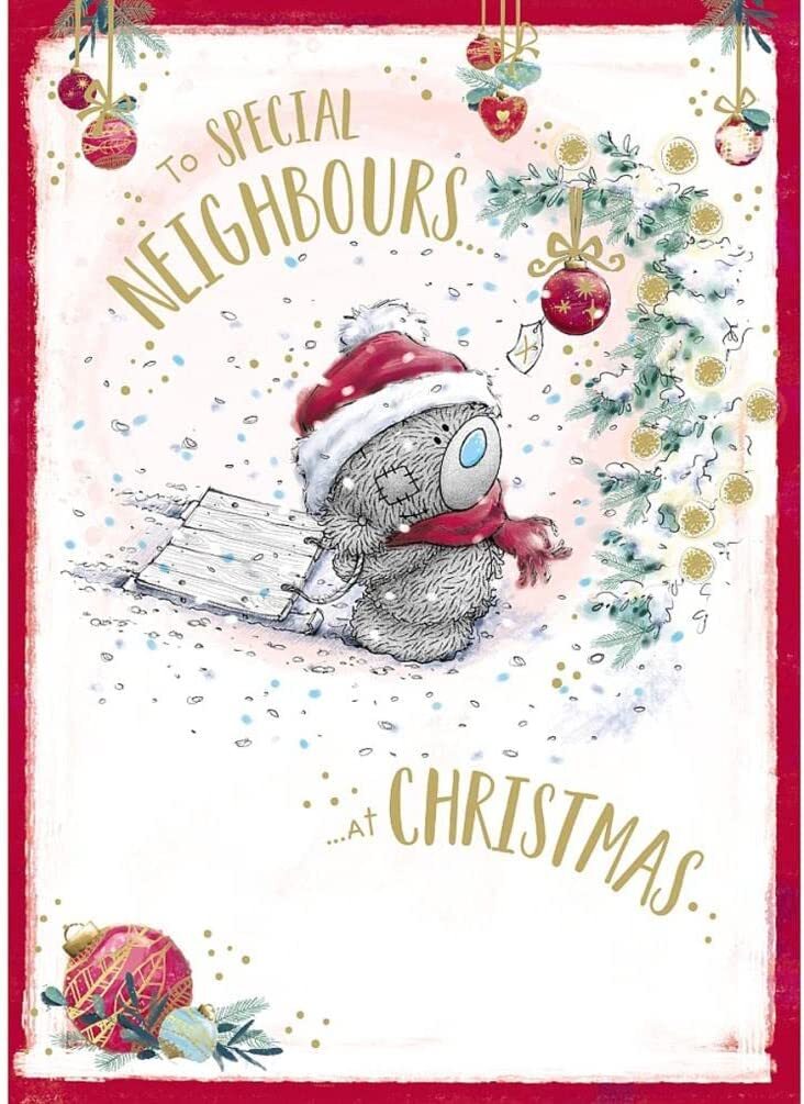 Bear With Sledge Special Neighbours Christmas Card