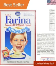 Flaked Farina Cereal 28 oz - Healthy Eating Made Simple, Cooks in 2 Min