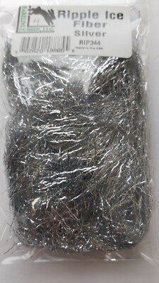 Hareline Fly Tying Synthetics ''  RIPPLE ICE FIBER '' color: SILVER