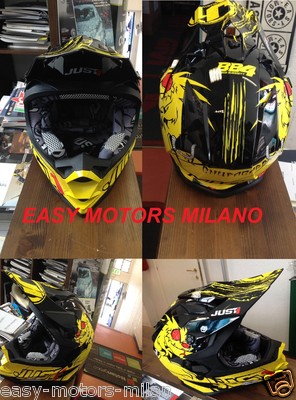 HELM HELME JUST1 J32 EL CHUPACABRA CROSS MOTARD ENDURO SCHWARZ / GELB GRÖSSE M