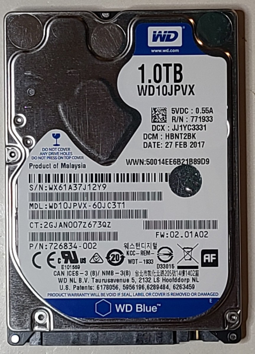 NEW - Original HP 17-G221CY G218CY 1TB Hard Drive 778192-005