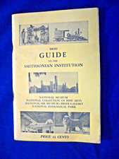 Vintage Brief Guide to the Smithsonian Institution Souvenir Booklet