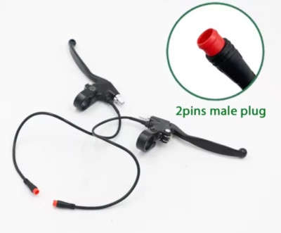 Electric Scoter Left & Right Brake Levers With 2 pin connectors For Kugoo