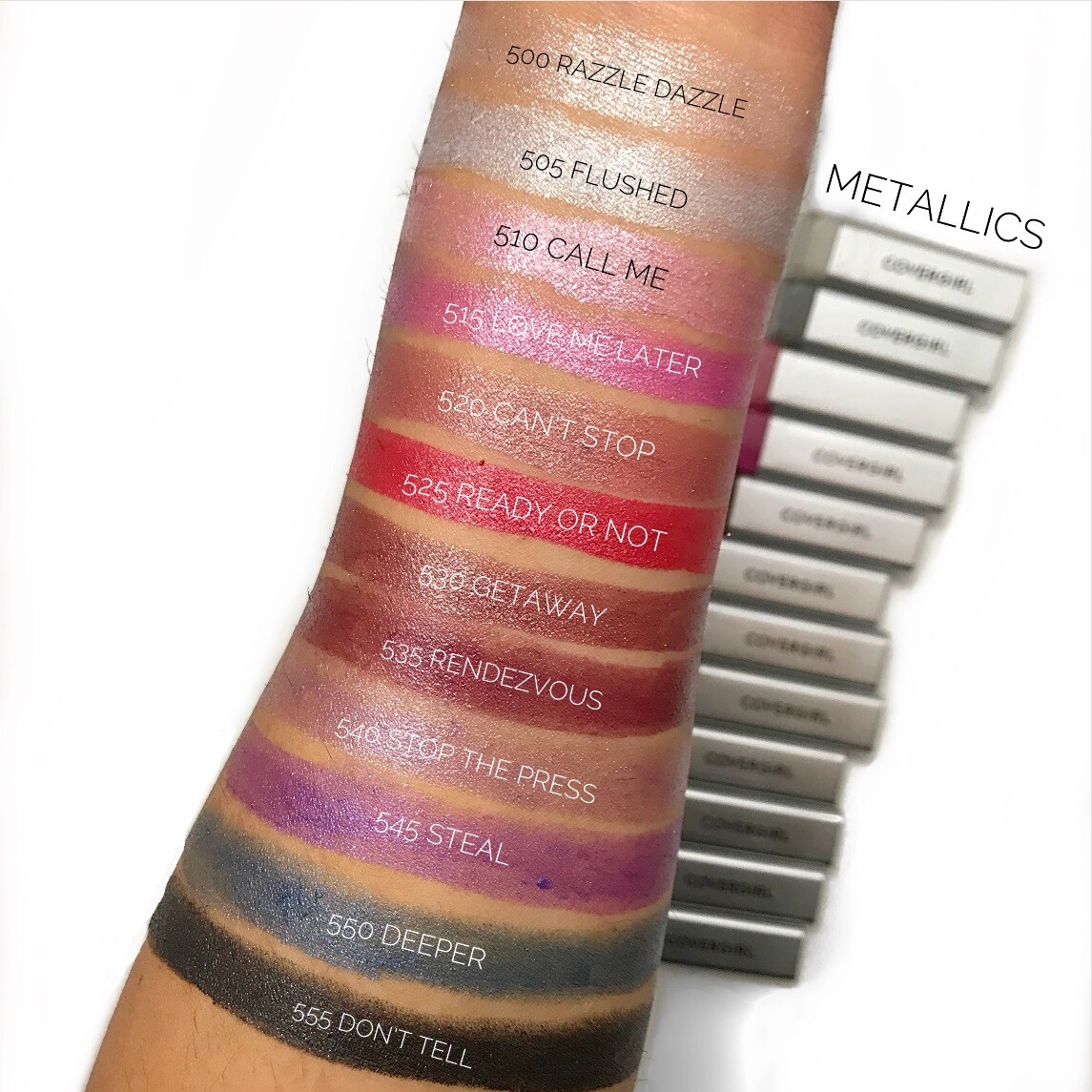 CoverGirl Exhibitionist Metallic Lipstick Many Shades You Choose New
