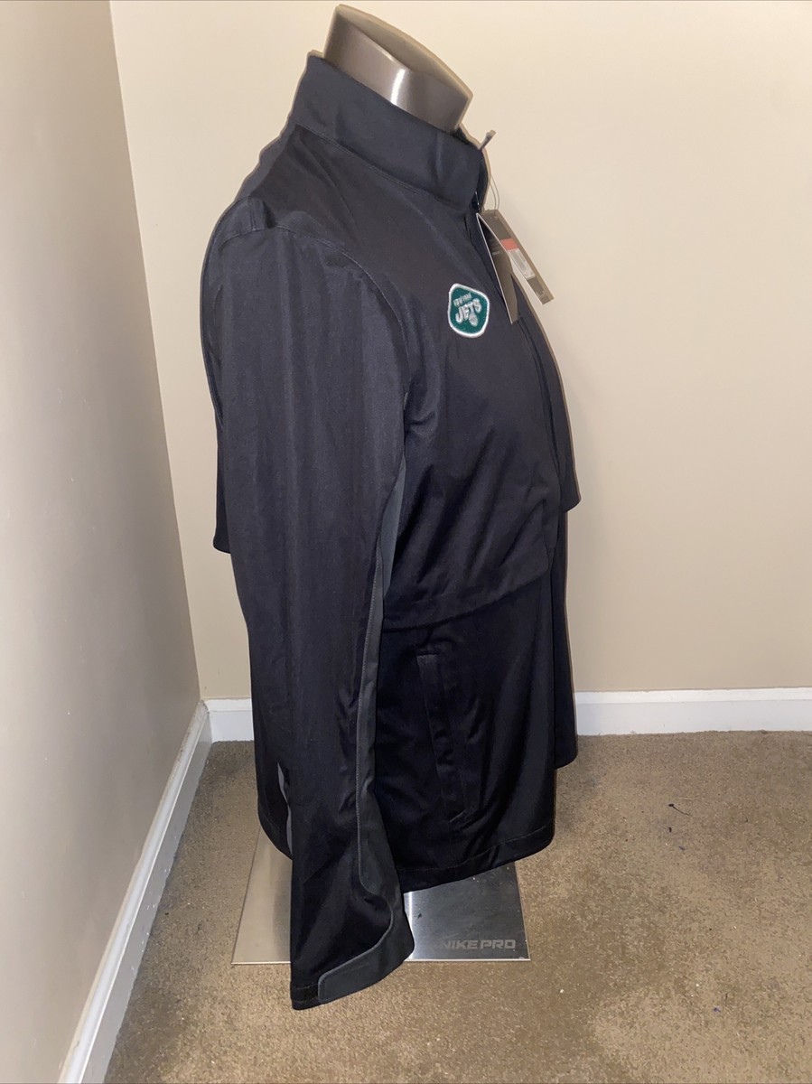 New York Jets Nike Hypershield Full Zip Rain Jacket Black