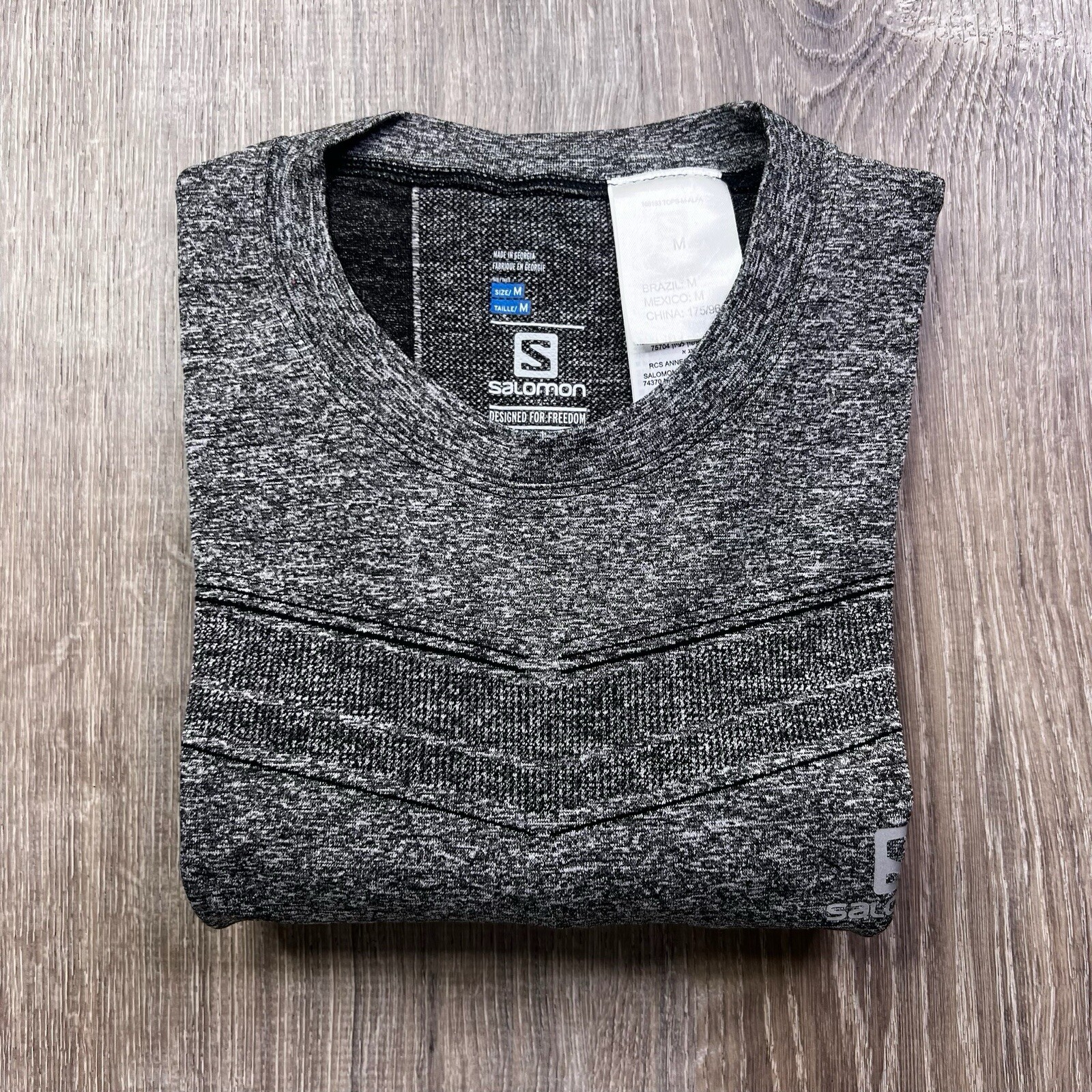 Camicia Salomon Advanced Skin Active Dry L S Grigio Taglia M Medium