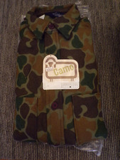 NOS Vtg Woolrich Camouflage Wool Hunting Shirt sz Med USA Made Camo