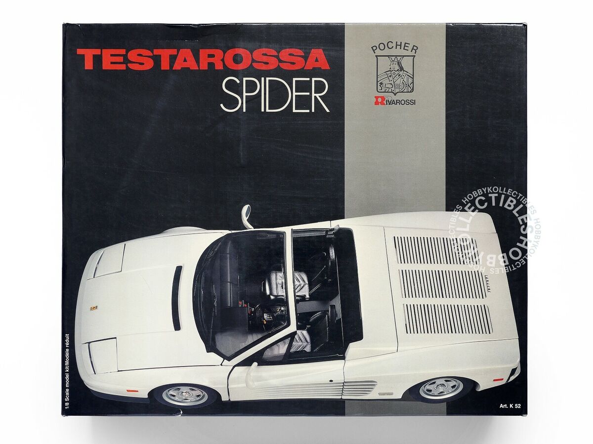 Pocher Rivarossi 1/8 Ferrari Testarossa Spider Metal Body Pocher Rivarossi 1/8 Ferrari Testarossa Spider Metal Body