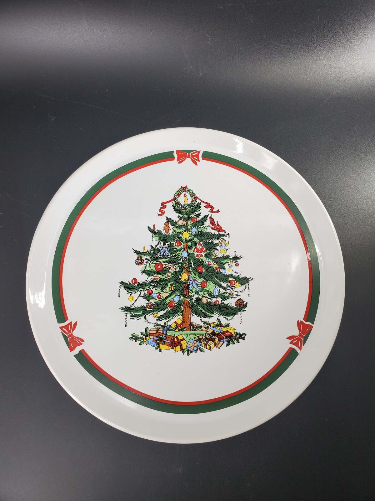 Topco Ribbons & Tree Stoneware 11