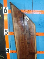 # 7611  Black Walnut Live Edge Slab lumber craft wood L 64" W 10 1/2" T 3"