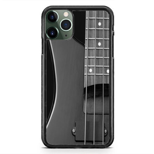 Coque basse cordes musicales guitare électrique pour iPhone 15 Pro Max Plus 14 Mini 13 12 - Photo 1 sur 5