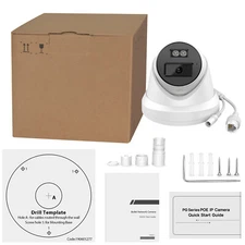 VIKYLIN 4K 8MP Hybrid Light Full Color IR Turret IP Camera Outdoor Waterproof