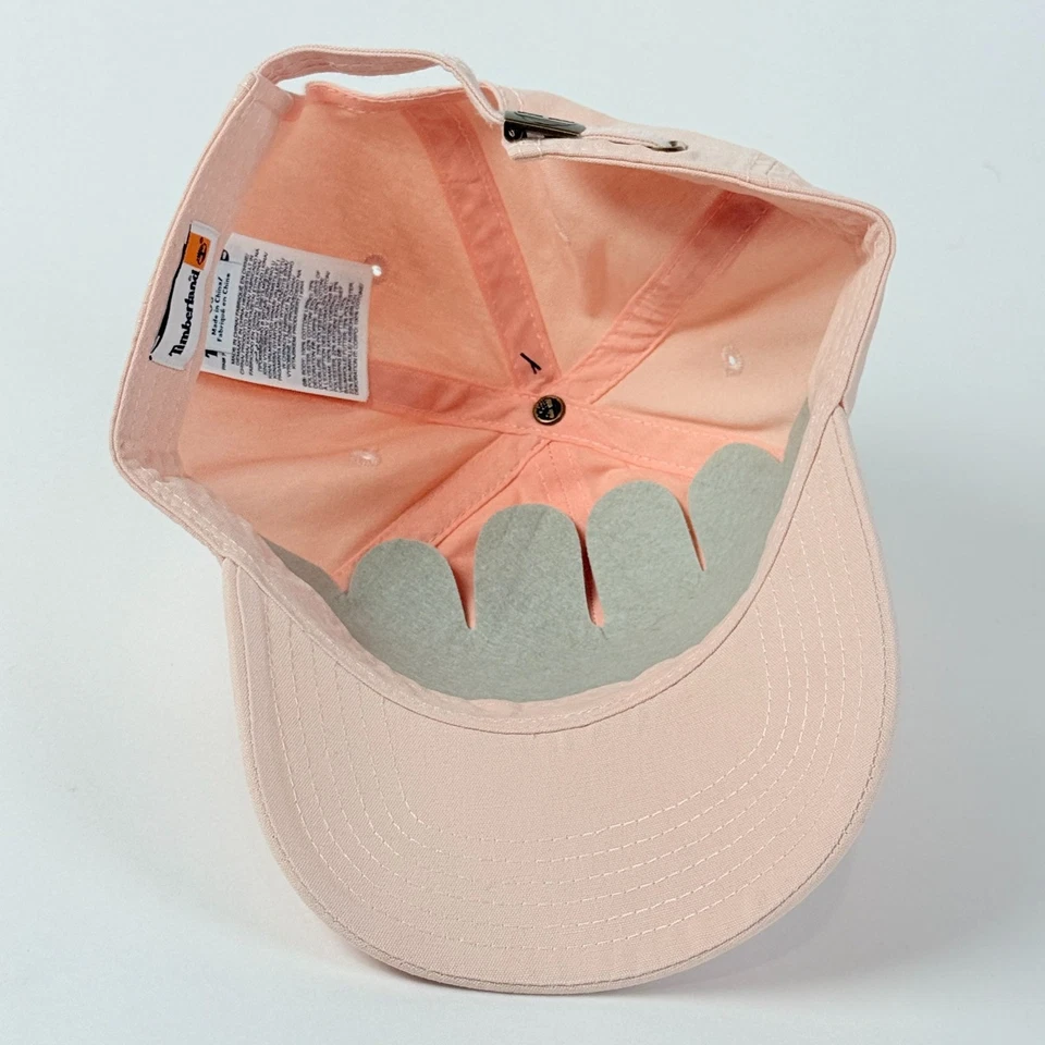 Boné de beisebol Timberland rosa alça ajustável com logotipo de árvore bordado - Imagem 4 de 4