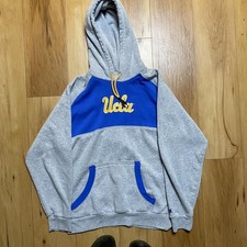 Champion Authentic Ucla Bruins University Gray Hoodie Sweatshirt Size M