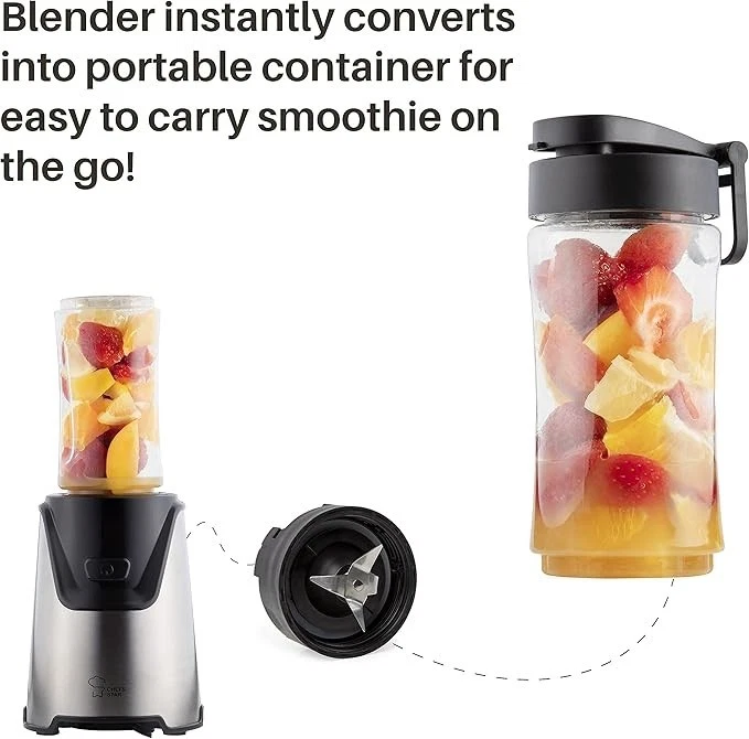 Portable Blender for Shakes and Smoothies Personal Smoothie Blender Fruit NEW
Opens in a new window