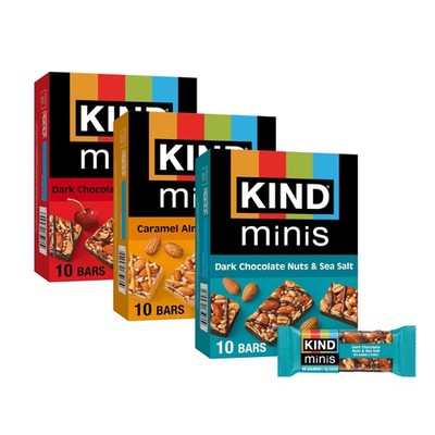 Mini Snack Bars Variety Pack, Gluten Free, Low Sugar, Low Calorie Snacks, Dar...