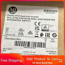 NEW Allen Bradley 2198-D020-ERS3 Kinetix 5700 Dual Axis Inverter