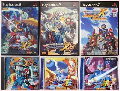 Mega Man Rockman X4 X5 X6 X7 X8 & command mission set PS1 PS2  PlayStation Japan