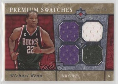 2006-07 Ultimate Collection Premium Swatches 68/75 Michael Redd #PR-MR 2d0