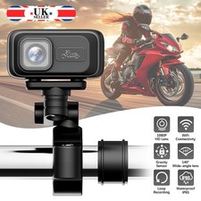 Motorcycle Bike Bicycle Dash Cam 2K HD WIFI DVR Camera Recorder Video Waterproof