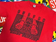 Skater Fashion Brand From California Made In Usa Vision Vintage Print T-Shirt 80