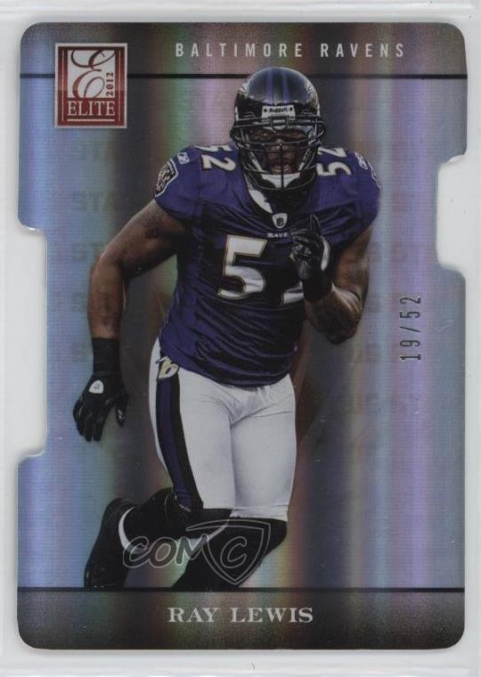 2012 Panini Elite Status Die-Cut /52 Ray Lewis #8 HOF h8k