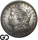 1904-O Morgan Silver Dollar Coin, Nice Tone, Choice BU++
