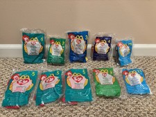 Lot of 10 McDonalds 1999 Ty Teenie Beanie Babies Mini Plush Animals Sealed