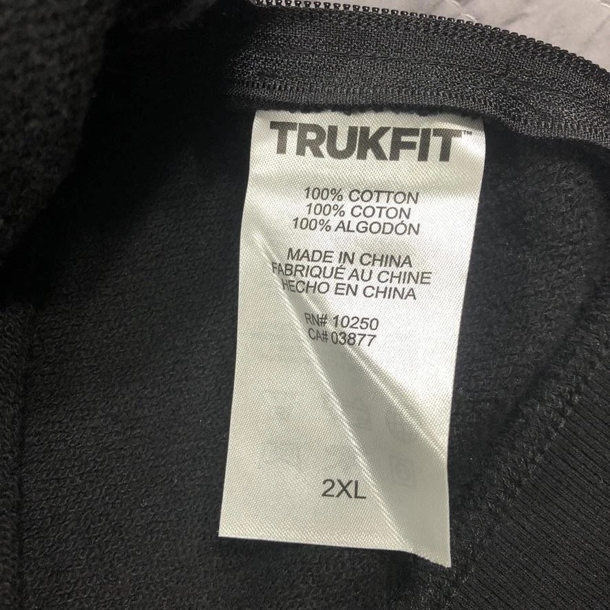 Sudadera Trukfit Para Hombres 2XL Negra Gráfico Esqueleto 82 Cuello Redondo Urbana Street Wear Foto 4 de 4