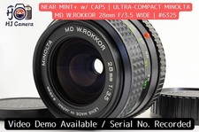 Near Mint Minolta MD W.Rokkor 28mm f3.5 MF Wide Angle Prime Lens from Japan