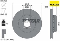 2X Bremsscheibe Textar 92141825 2 Bremsscheiben FüR BMW